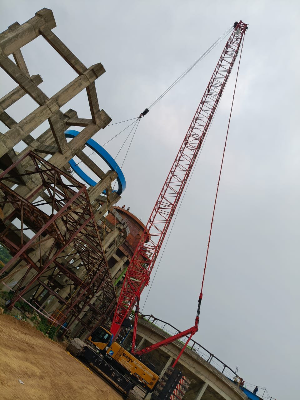 KMJPL site team executing civil work at an industrial project site