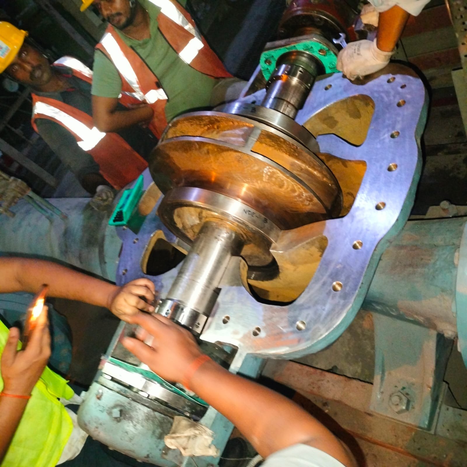 Turbine-generator maintenance environment at a power generation plant